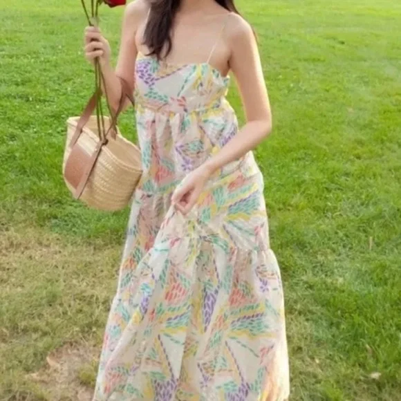 C/MEO Collective Multicolored Ruffled Tiered Maxi Sundress - Picture 2 of 6